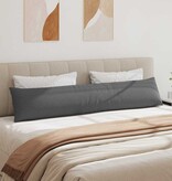 VidaXL Sofa Kussens 2 pcs Donkergrijs 200 x 40 cm Stof