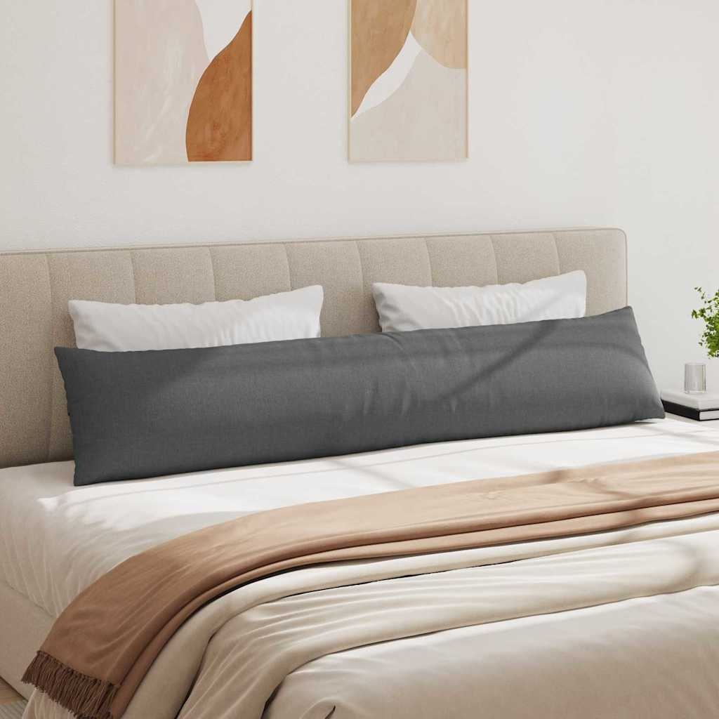 VidaXL Sofa Kussens 2 pcs Donkergrijs 200 x 40 cm Stof