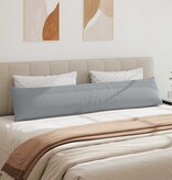 VidaXL Sofa Kussens 2 pcs Lichtgrijs 200 x 40 cm Stof