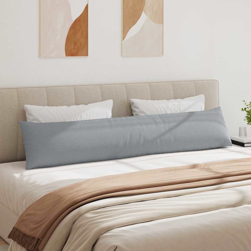 VidaXL Sofa Kussens 2 pcs Lichtgrijs 200 x 40 cm Stof