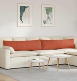 VidaXL Sofa Kussens 2 pcs Rood-oranje 145 x 40 cm Katoen Stof