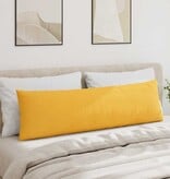 VidaXL Sofa Kussens 2 pcs Lichtgeel 145 x 40 cm Katoen Stof