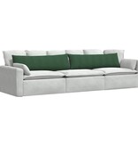 VidaXL Sofa Kussens 2 pcs Donkergroen 145 x 40 cm Katoen Stof