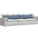 VidaXL Sofa Kussens 2 pcs Blauw 145 x 40 cm Katoen Stof