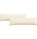 VidaXL Sofa Kussens 2 pcs Crème 145 x 40 cm Katoen Stof