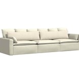 VidaXL Sofa Kussens 2 pcs Crème 145 x 40 cm Katoen Stof