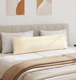 VidaXL Sofa Kussens 2 pcs Crème 145 x 40 cm Katoen Stof