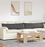 VidaXL Sofa Kussens 2 pcs Donkergrijs 145 x 40 cm Katoen Stof