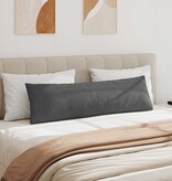 VidaXL Sofa Kussens 2 pcs Donkergrijs 145 x 40 cm Katoen Stof