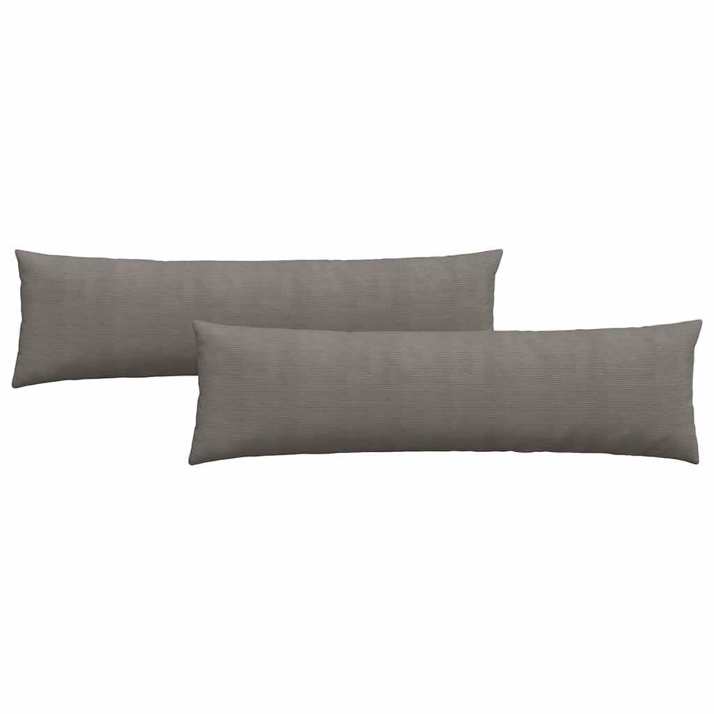 VidaXL Sofa Kussens 2 pcs Lichtgrijs 145 x 40 cm Katoen Stof