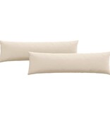 VidaXL Sofa Kussens 2 pcs Beige 145 x 40 cm Stof