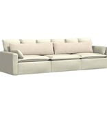VidaXL Sofa Kussens 2 pcs Beige 145 x 40 cm Stof