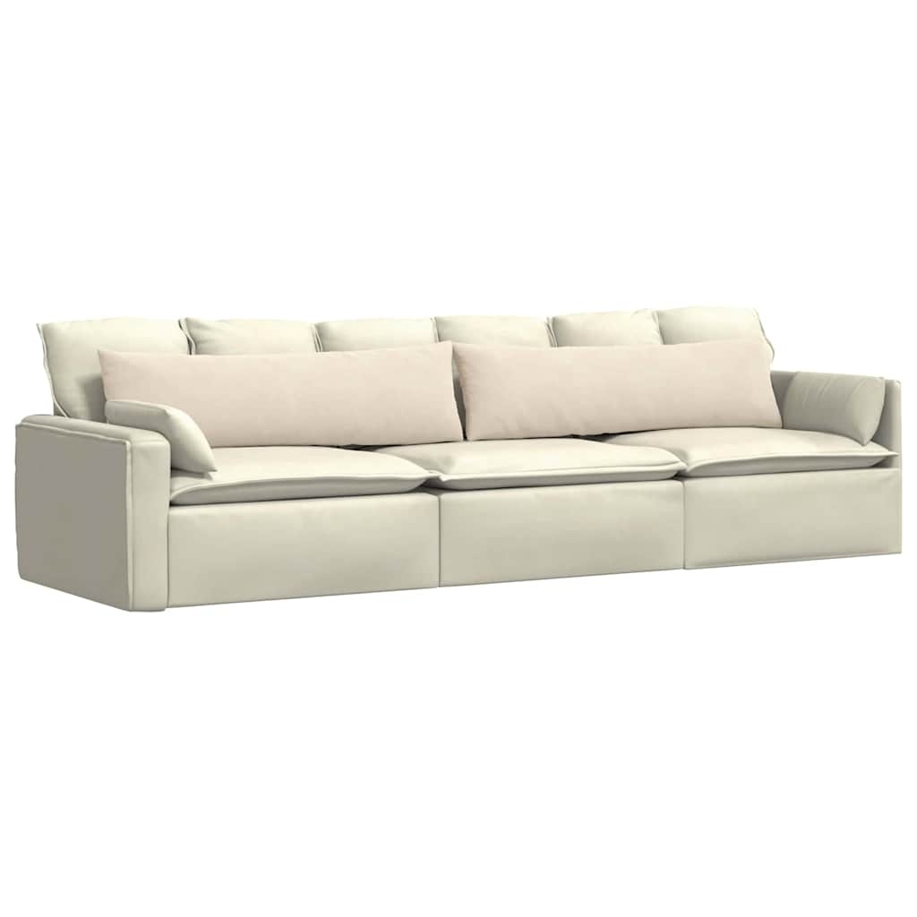 VidaXL Sofa Kussens 2 pcs Beige 145 x 40 cm Stof