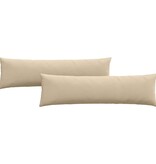 VidaXL Sofa Kussens 2 pcs Crème 145 x 40 cm Stof