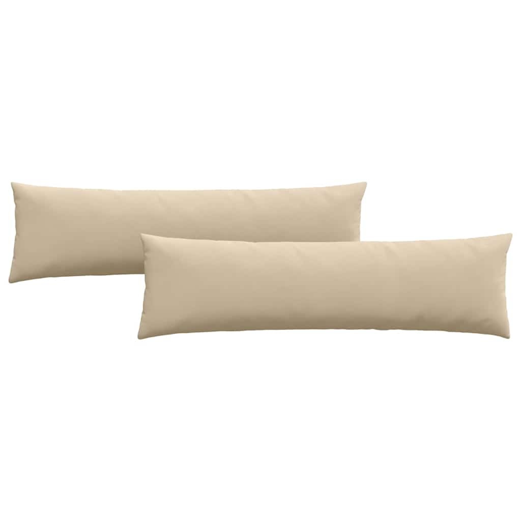 VidaXL Sofa Kussens 2 pcs Crème 145 x 40 cm Stof