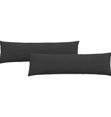 VidaXL Sofa Kussens 2 pcs Zwart 145 x 40 cm Stof