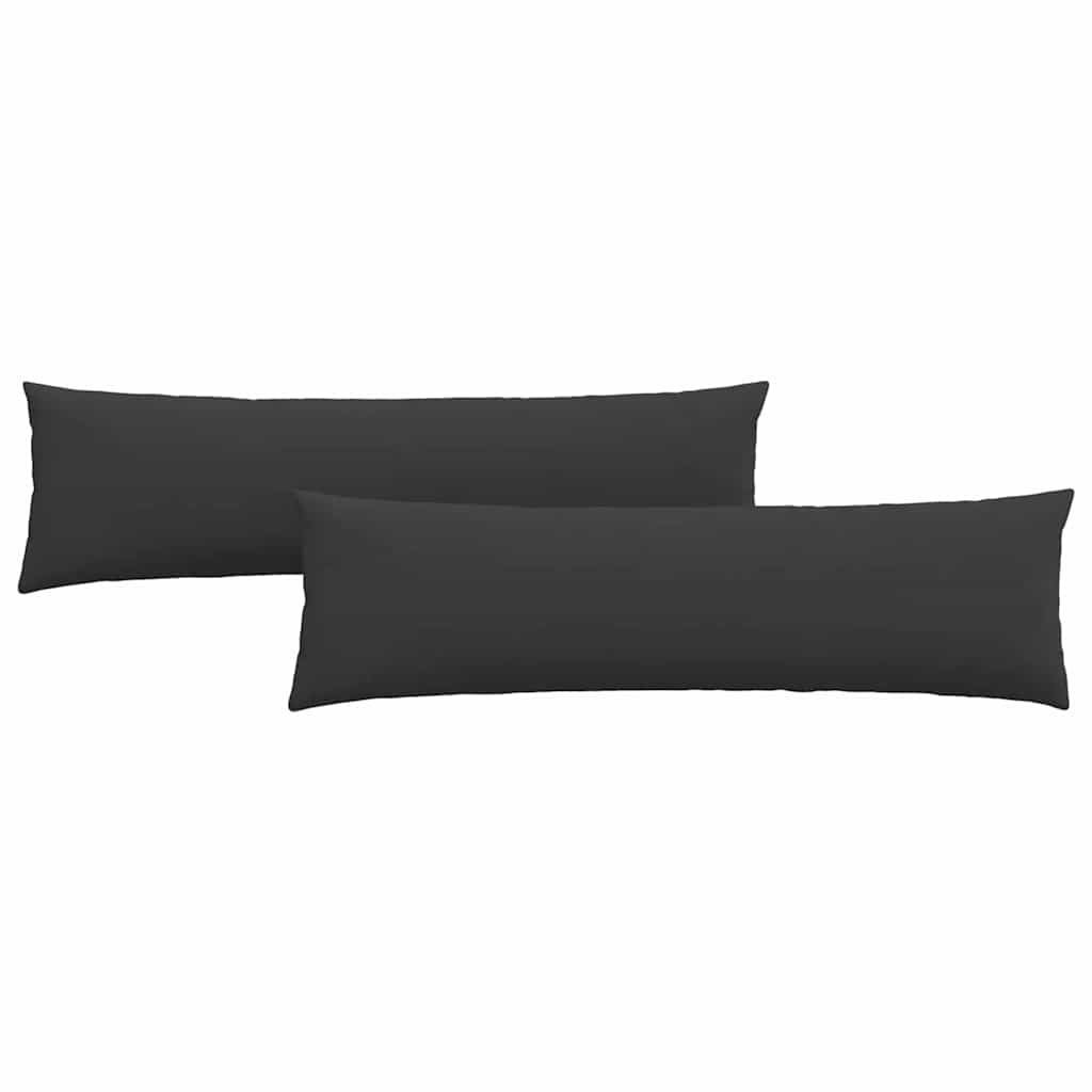 VidaXL Sofa Kussens 2 pcs Zwart 145 x 40 cm Stof