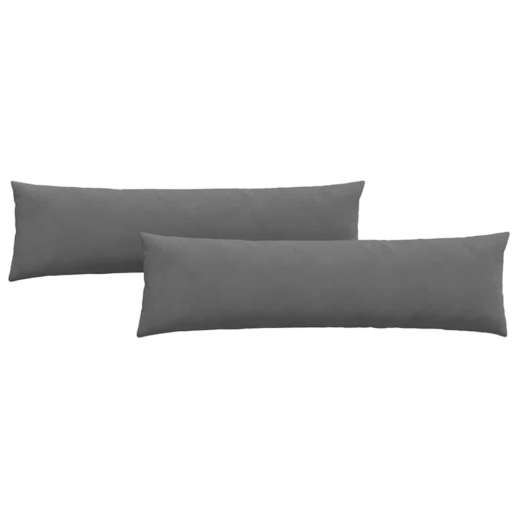 VidaXL Sofa Kussens 2 pcs Donkergrijs 145 x 40 cm Stof