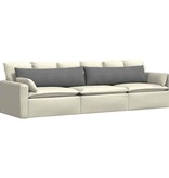 VidaXL Sofa Kussens 2 pcs Donkergrijs 145 x 40 cm Stof