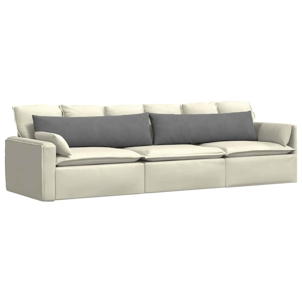 VidaXL Sofa Kussens 2 pcs Donkergrijs 145 x 40 cm Stof