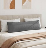 VidaXL Sofa Kussens 2 pcs Donkergrijs 145 x 40 cm Stof