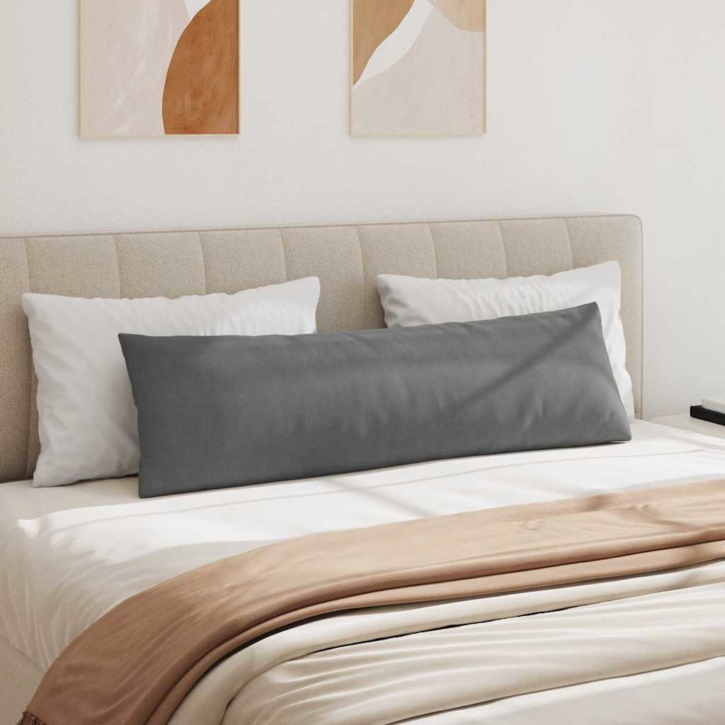 VidaXL Sofa Kussens 2 pcs Donkergrijs 145 x 40 cm Stof