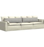 VidaXL Sofa Kussens 2 pcs Lichtgrijs 145 x 40 cm Stof
