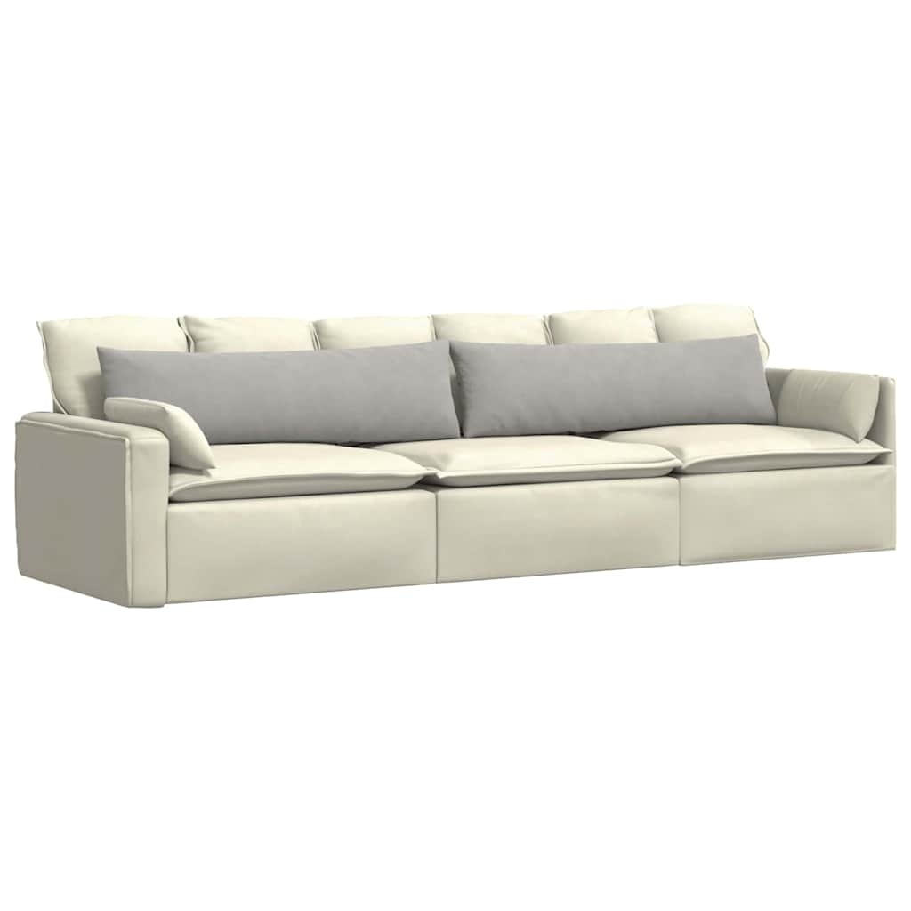 VidaXL Sofa Kussens 2 pcs Lichtgrijs 145 x 40 cm Stof