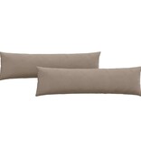 VidaXL Sofa Kussens 2 pcs Taupe 145 x 40 cm Stof