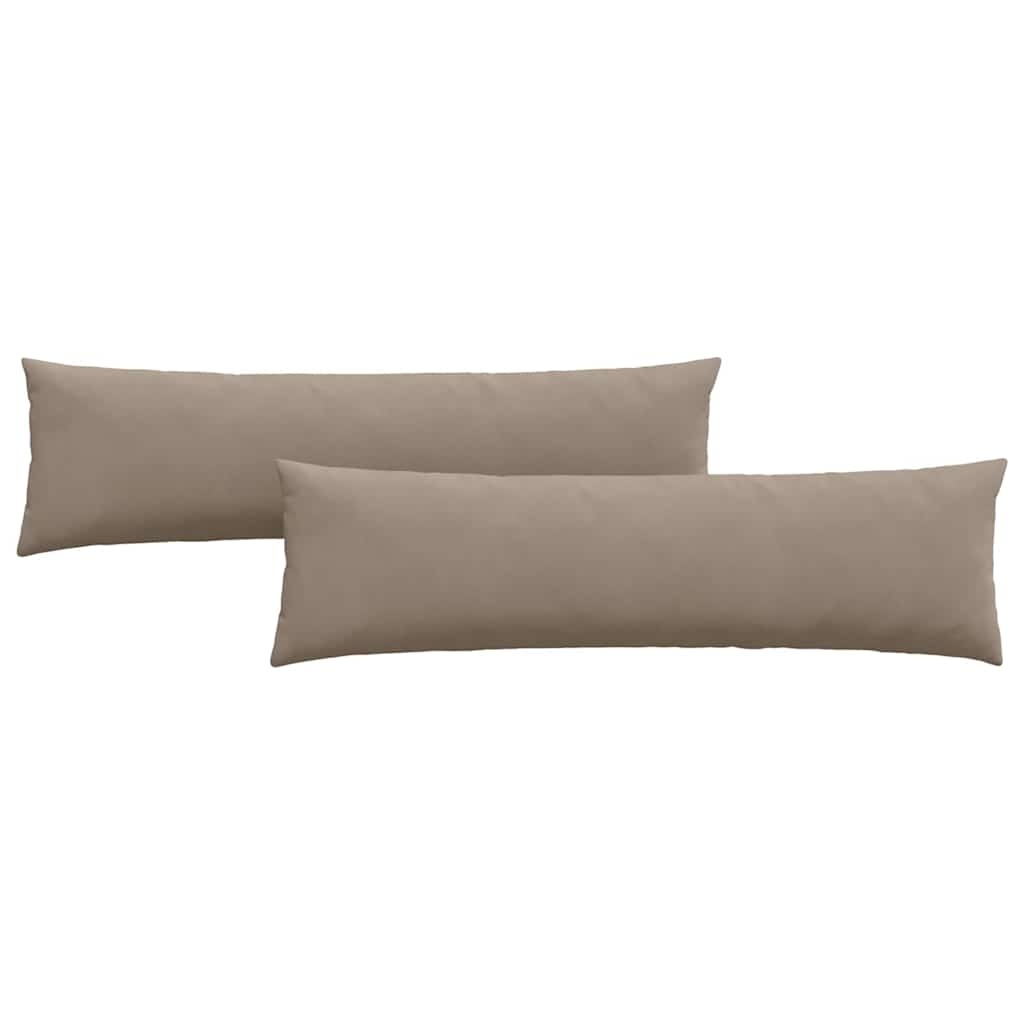 VidaXL Sofa Kussens 2 pcs Taupe 145 x 40 cm Stof