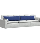 VidaXL Sofa Kussens 2 pcs Politieblauw 145 x 40 cm Katoen Stof