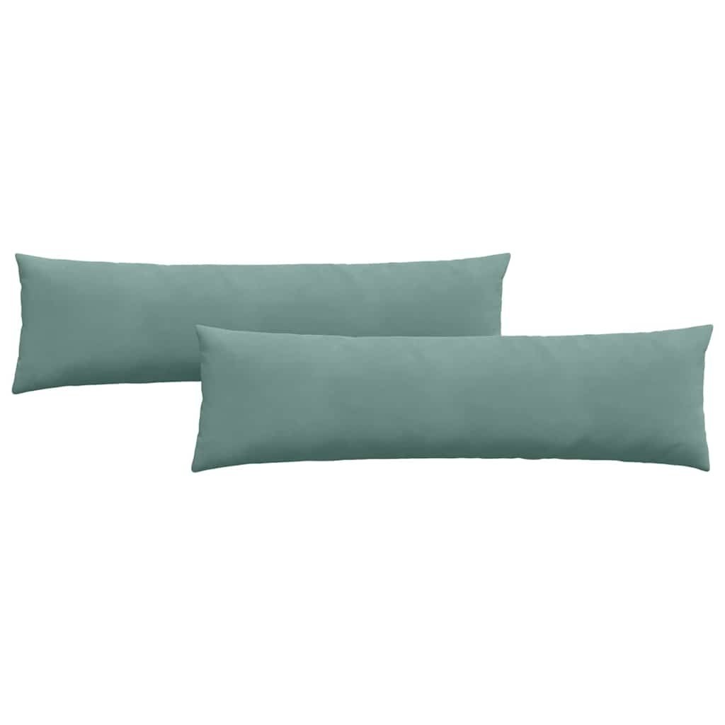 VidaXL Sofa Kussens 2 pcs Zeegroen 145 x 40 cm Katoen Stof