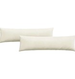 VidaXL Sofa Kussens 2 pcs Crème 145 x 40 cm Katoen Stof