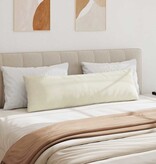 VidaXL Sofa Kussens 2 pcs Crème 145 x 40 cm Katoen Stof