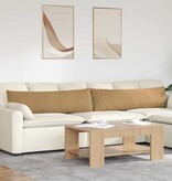 VidaXL Sofa Kussens 2 pcs Bruin 145 x 40 cm Katoen Stof