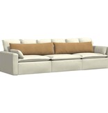 VidaXL Sofa Kussens 2 pcs Bruin 145 x 40 cm Katoen Stof