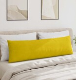 VidaXL Sofa Kussens 2 pcs Geel 145 x 40 cm Katoen Stof