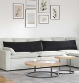VidaXL Sofa Kussens 2 pcs Zwart 145 x 40 cm Katoen Stof