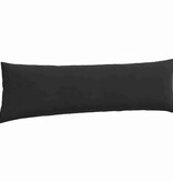 VidaXL Sofa Kussens 2 pcs Zwart 145 x 40 cm Katoen Stof