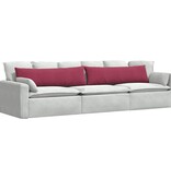 VidaXL Sofa Kussens 2 pcs Wijnrood 145 x 40 cm Katoen Stof