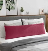 VidaXL Sofa Kussens 2 pcs Wijnrood 145 x 40 cm Katoen Stof