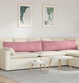 VidaXL Sofa Kussens 2 pcs Roze 145 x 40 cm Katoen Stof