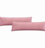 VidaXL Sofa Kussens 2 pcs Roze 145 x 40 cm Katoen Stof