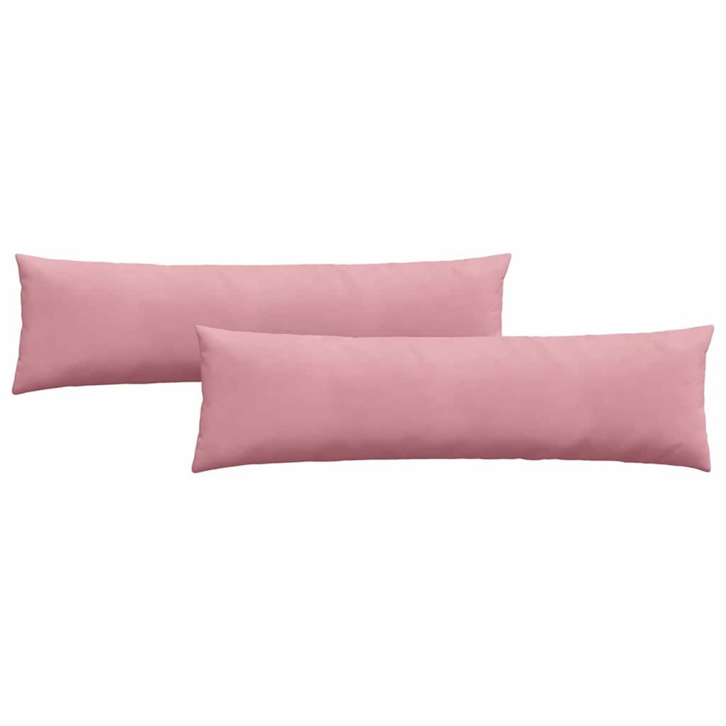 VidaXL Sofa Kussens 2 pcs Roze 145 x 40 cm Katoen Stof
