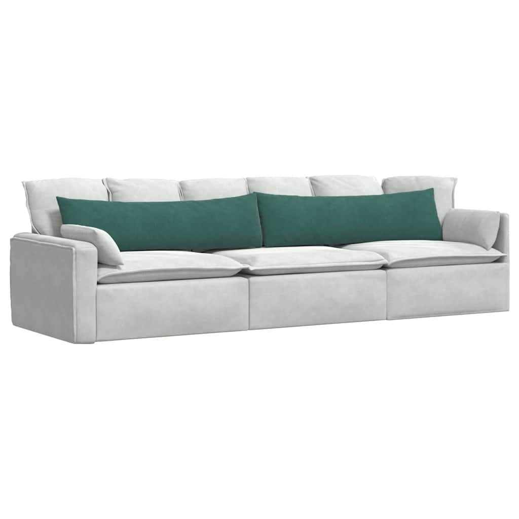 VidaXL Sofa Kussens 2 pcs Donkergroen 145 x 40 cm Katoen Stof