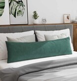 VidaXL Sofa Kussens 2 pcs Donkergroen 145 x 40 cm Katoen Stof