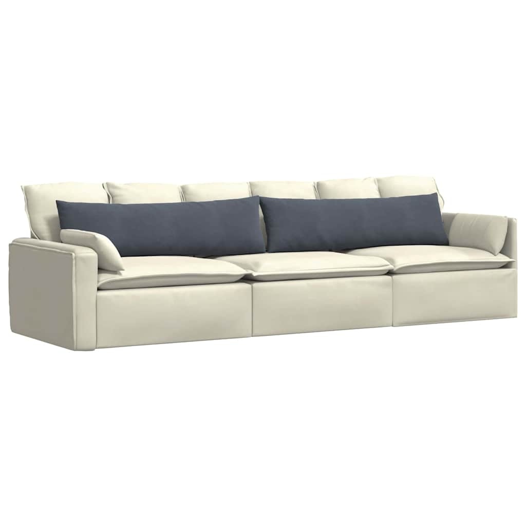 VidaXL Sofa Kussens 2 pcs Donkergrijs 145 x 40 cm Katoen Stof