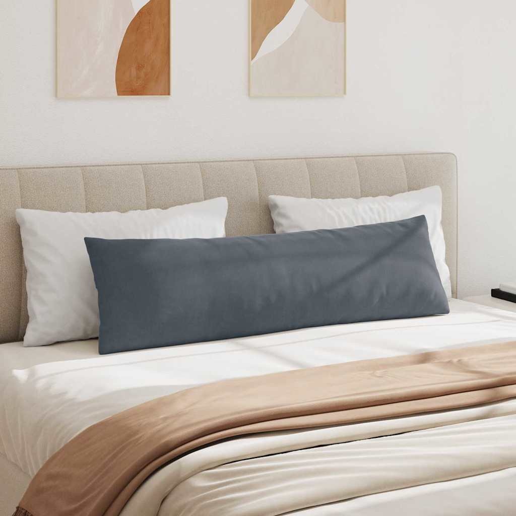 VidaXL Sofa Kussens 2 pcs Donkergrijs 145 x 40 cm Katoen Stof