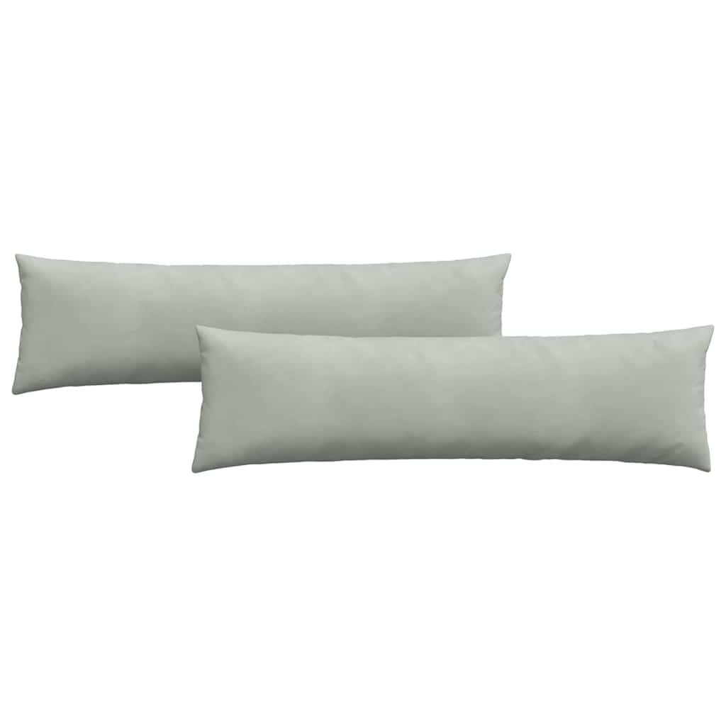 VidaXL Sofa Kussens 2 pcs Lichtgrijs 145 x 40 cm Katoen Stof