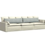 VidaXL Sofa Kussens 2 pcs Lichtgrijs 145 x 40 cm Katoen Stof